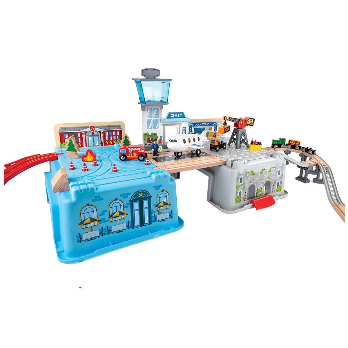 Hape Super Cityscape Transport Bucket Set
