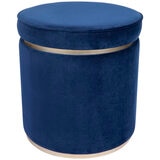 Cafe Lighting Totti Storage Stool Navy Velvet