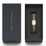 Daniel Wellington Quadro Mini Champagne Dial Evergold Mesh Strap Women's Watch DW00100656 Daniel Wellington Quadro Mini Champagne Dial Evergold Mesh Strap Women's Watch DW00100656