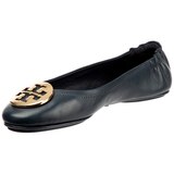 Tory Burch Minnie Travel Logo Ballerina Flats - Navy Gold