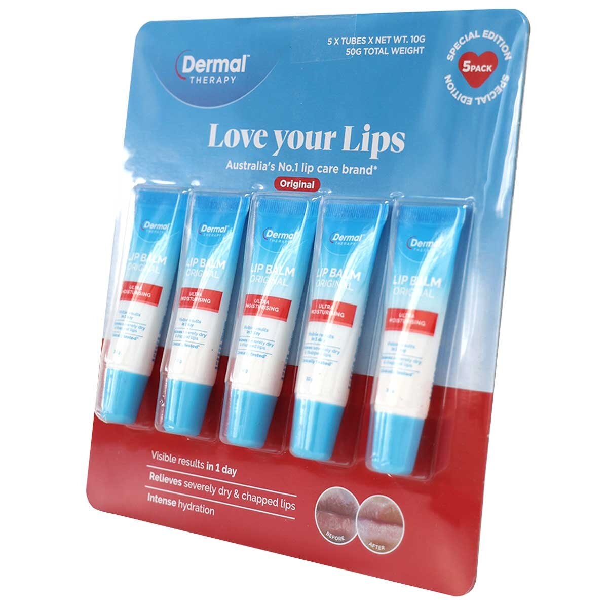 Dermal Therapy Lip Balm Original 5 x 10g