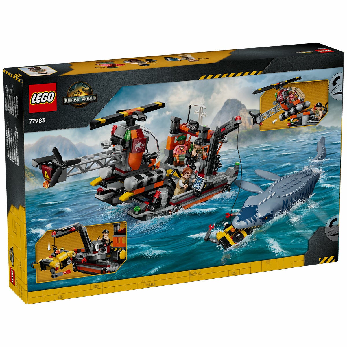 LEGO Jurassic World Mosasaurus Dinosaur Boat Attack 77983 LEGO Jurassic World Mosasaurus Dinosaur Boat Attack 77983