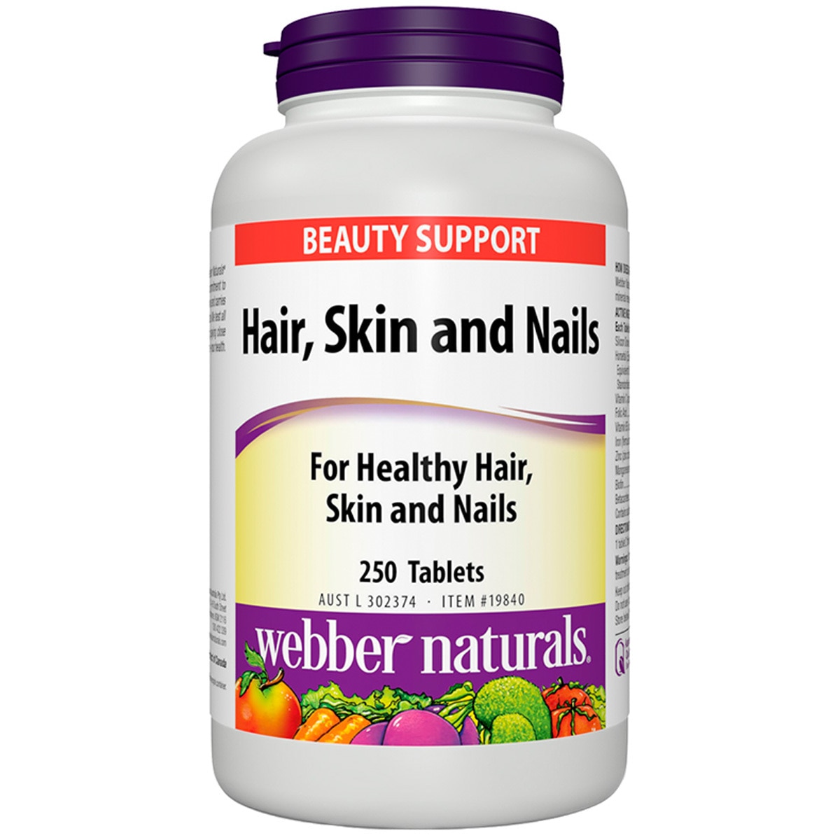 Webber Naturals Hair, Skin and Nails, 250 Tablets | Costc...