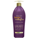 OGX Extra Strength Biotin And Collagen Shampoo + Conditioner 2 x 1L