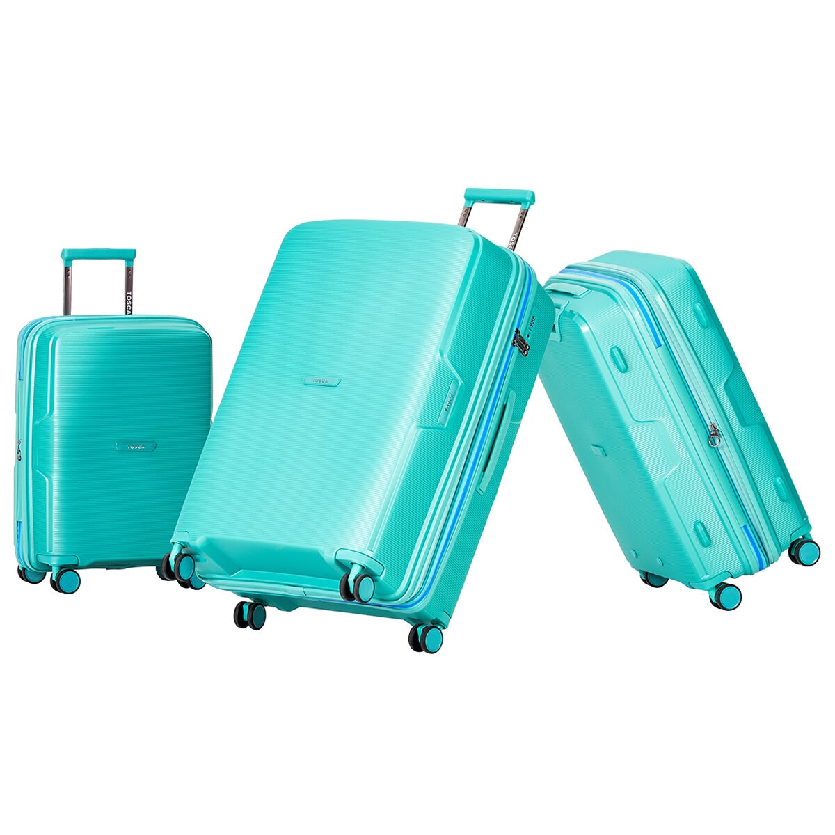 Tosca Bel-Air 3 Piece Luggage Set Teal