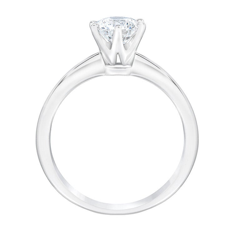 18KT White Gold 1.50ctw Round Solitaire Diamond Ring