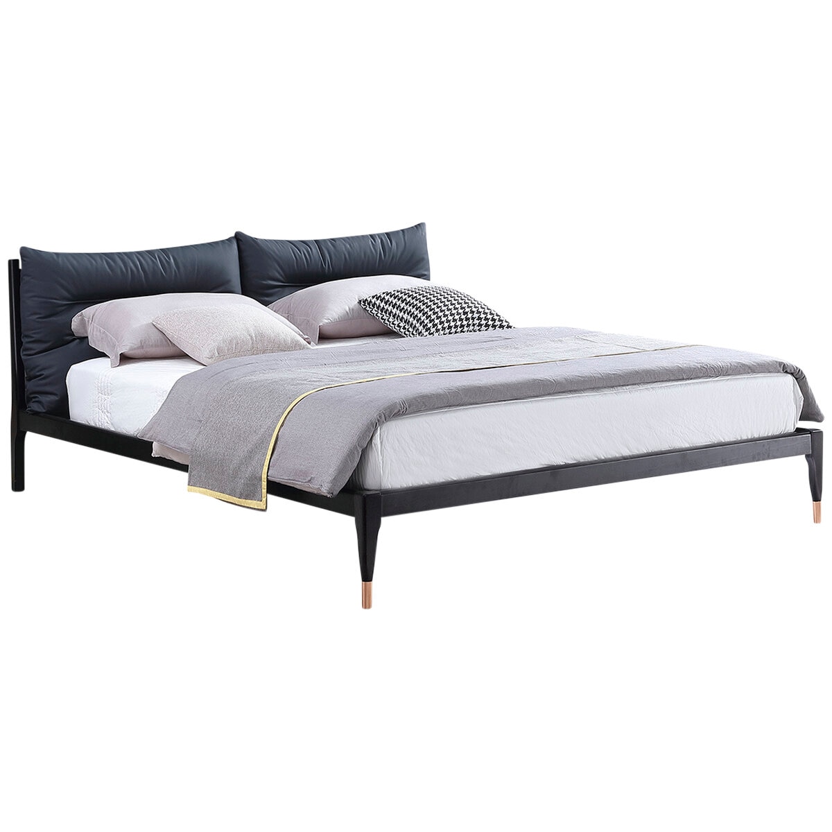 Moran Hagen King Bed with Encasement and Slats