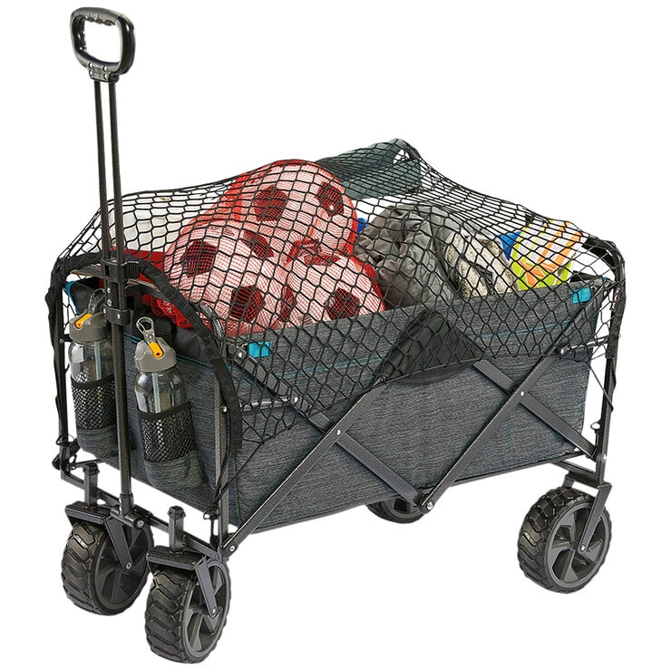 Mac Sports Extra Large Folding Wagon with Cargo Net