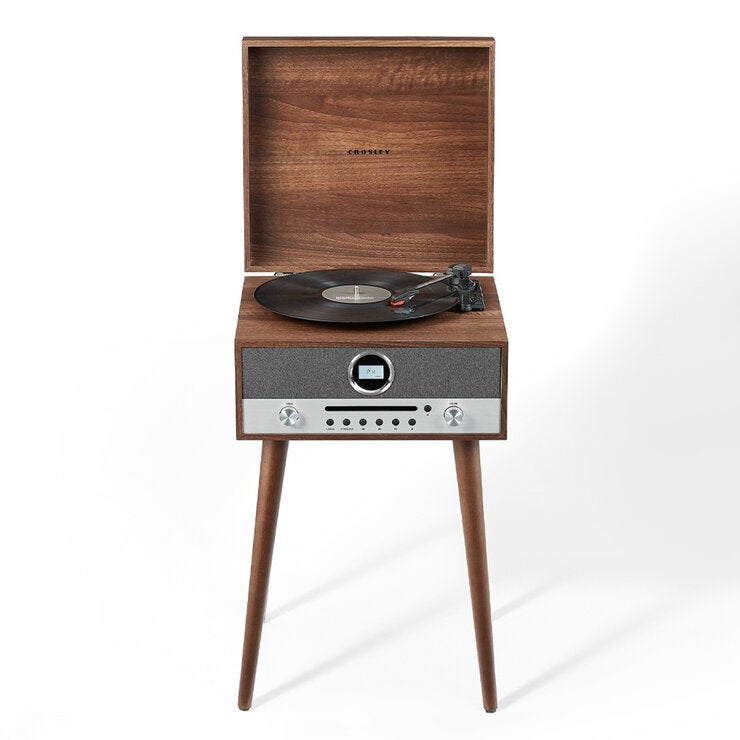 Crosley Nash 7-in-1 Vinyl Record Player Walnut