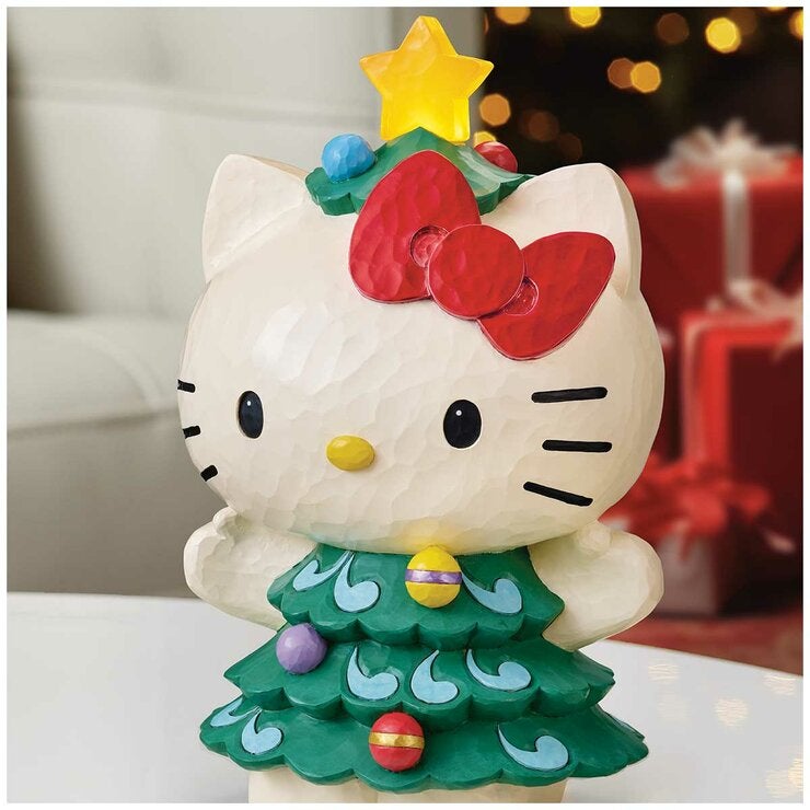 Jim Shore Hello Kitty Dressed as a Christmas Tree Jim Shore Hello Kitty Dressed as a Christmas Tree