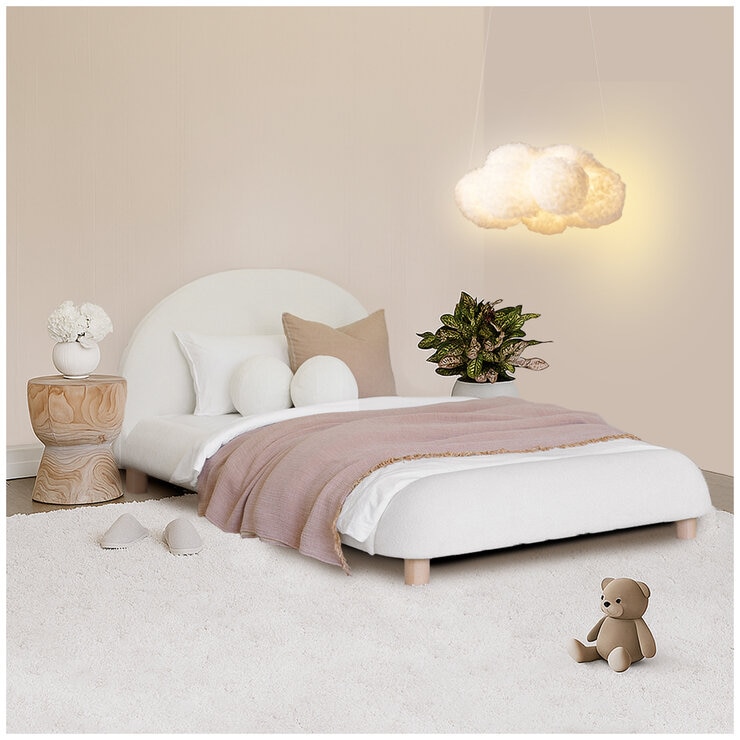 Aesthetik Kids Upholstered King Single Bed Ivory