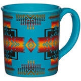 Pendleton Ceramic Mugs 4 Piece Set Camp Stripe Matte