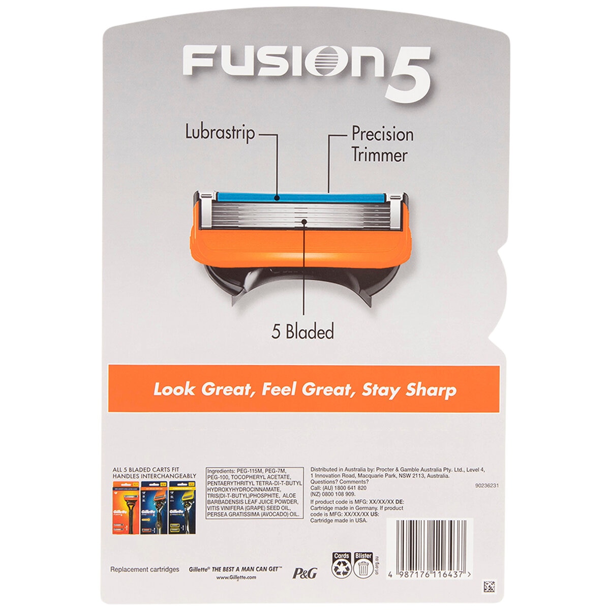 Gillette Fusion Replacement Cartridges 20 Count