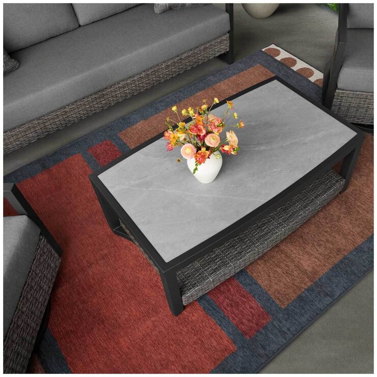 Agio Luna 4 Piece Deep Seating Set With Swivel Chairs