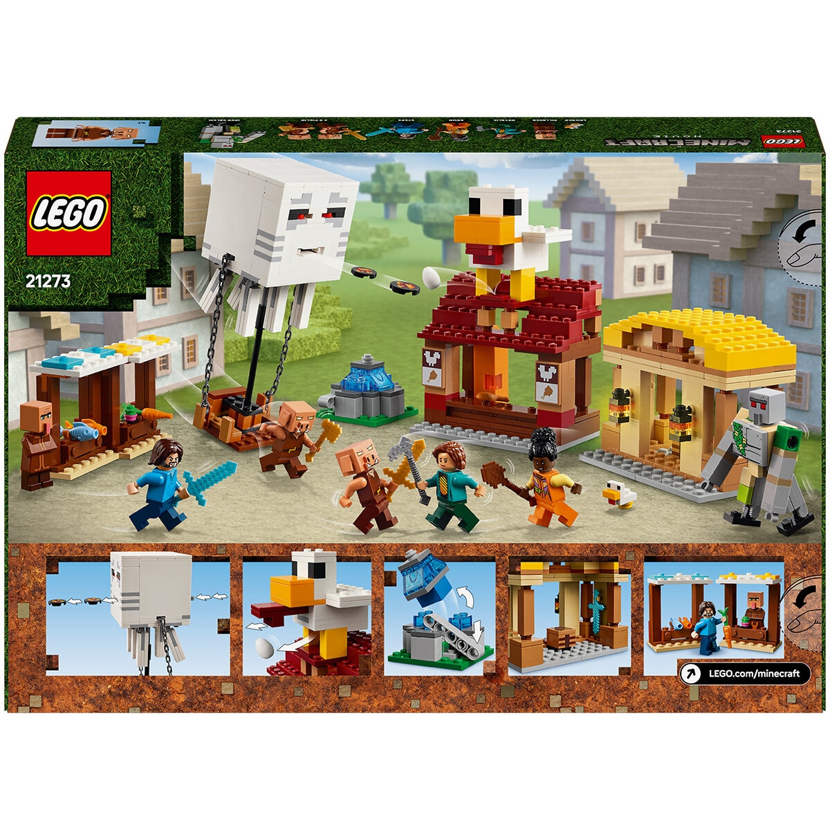 LEGO Minecraft The Ghast Balloon Village Attack 21273