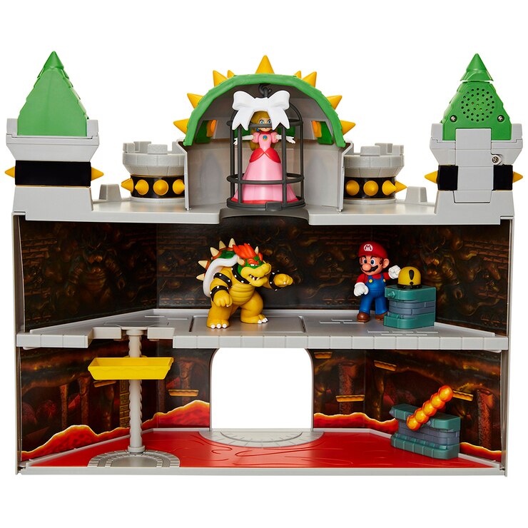 Deluxe Bowser Castle Playset with 4 extra figures