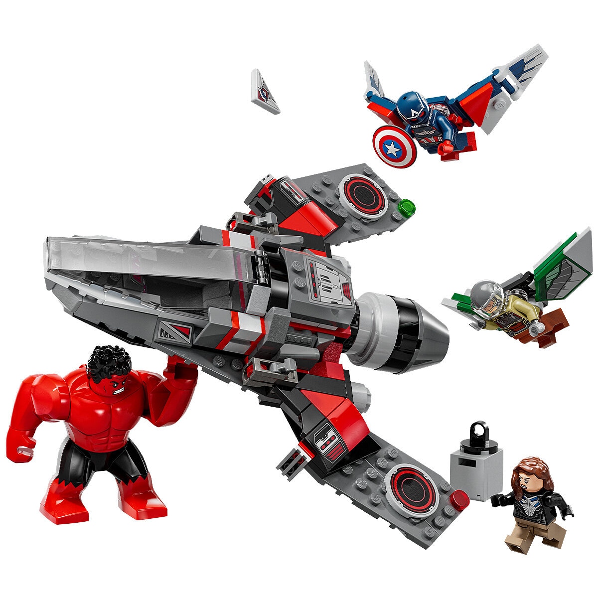 LEGO Marvel Captain America vs. Red Hulk Battle 76292