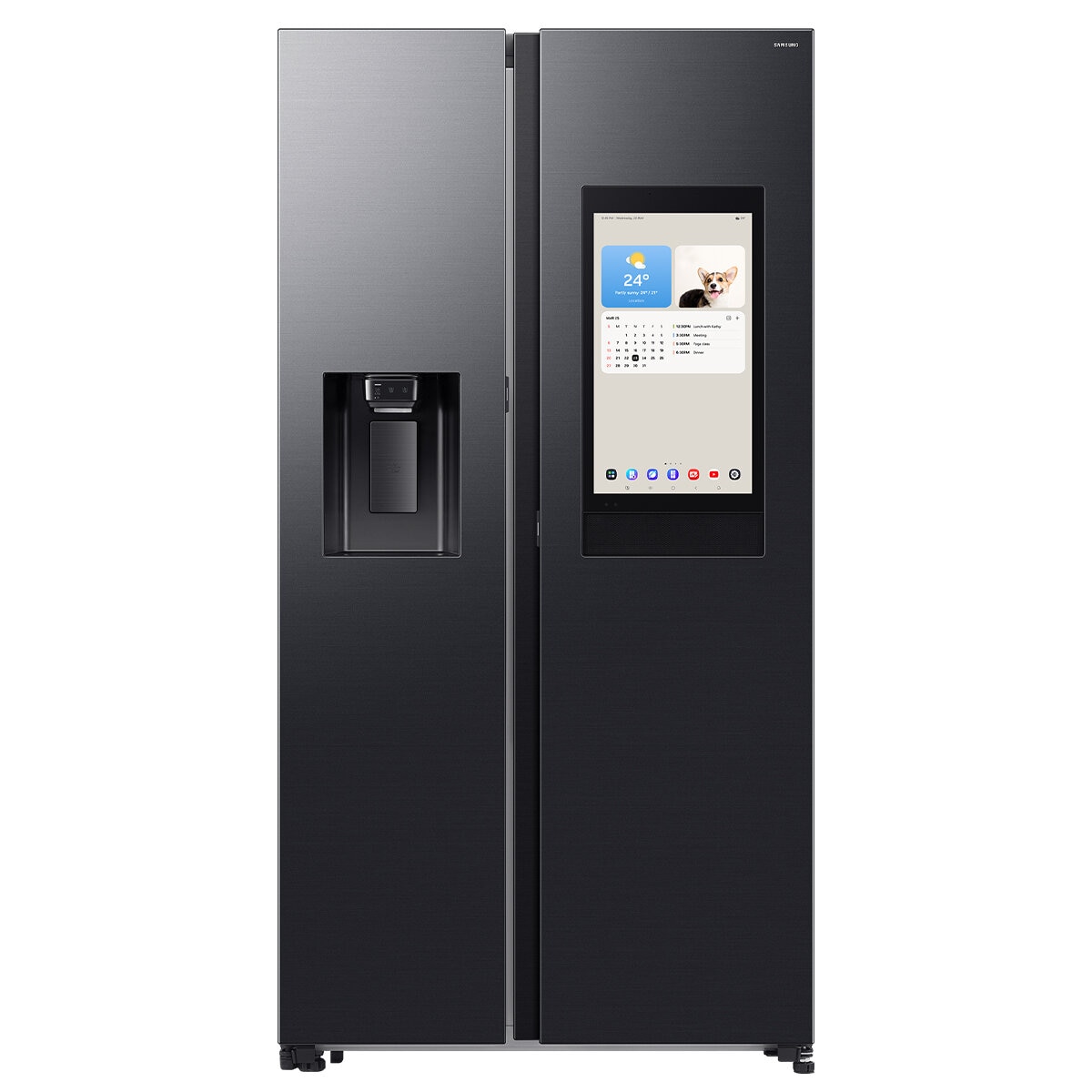 Samsung 615L Family Side-By-Side Refrigerator Black SRS6800BFH