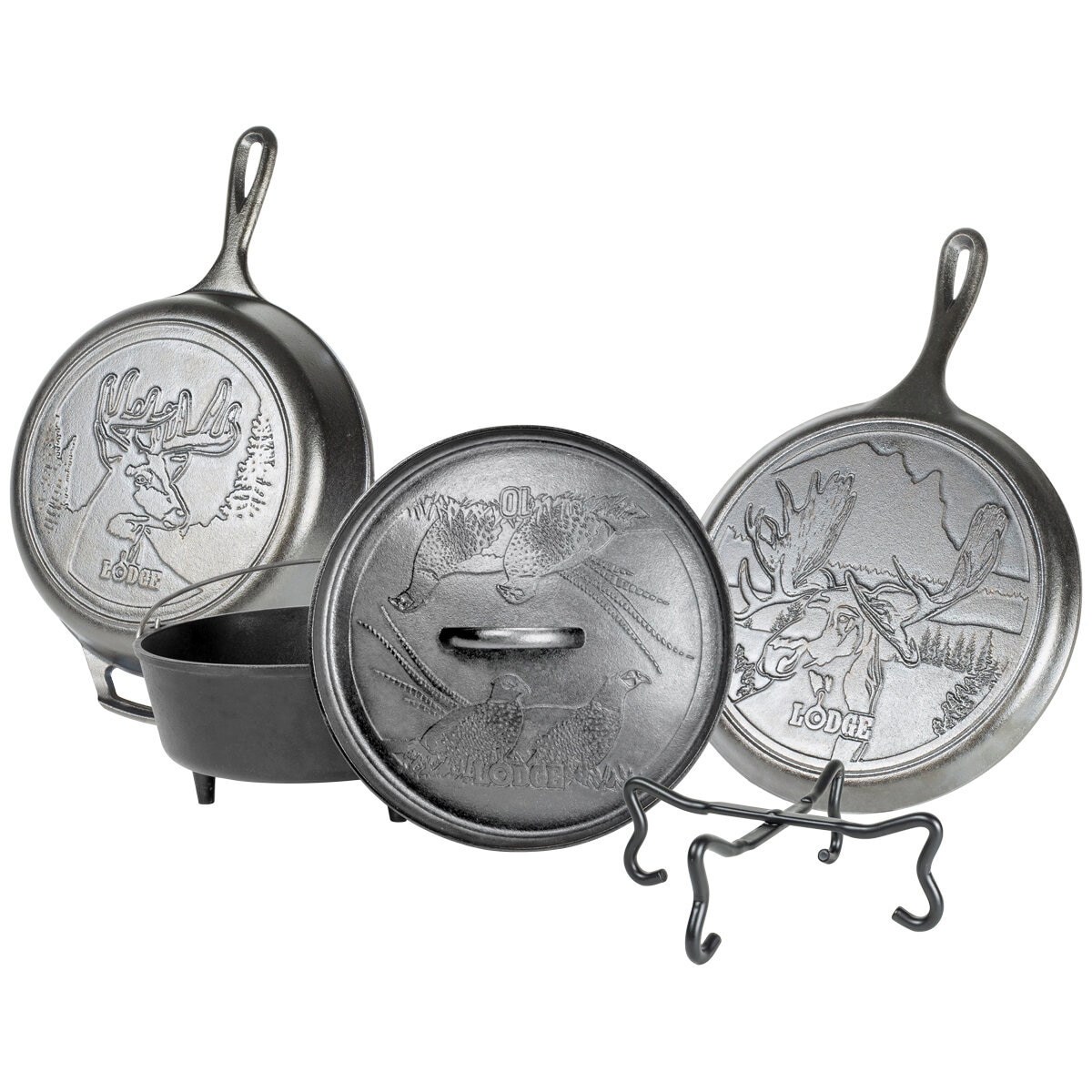 Lodge Wildlife Cast Iron Pots & Pans 5pc Set | Costco Aus...