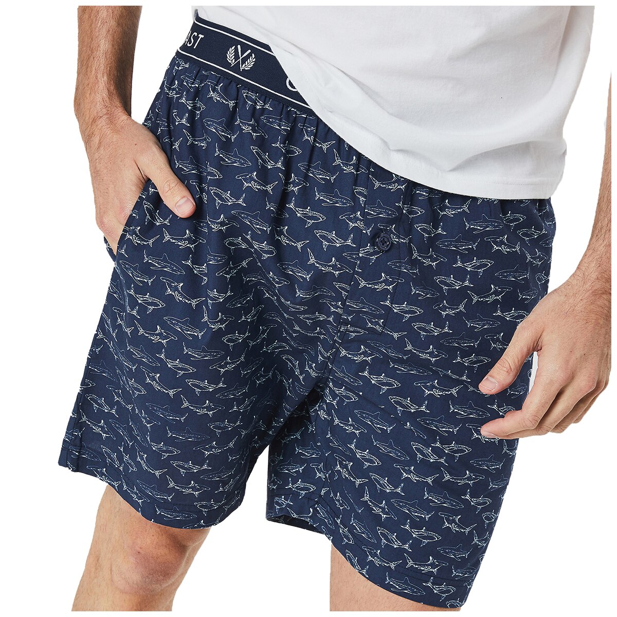 Coast Men's Sleep Set Summer - White Shark