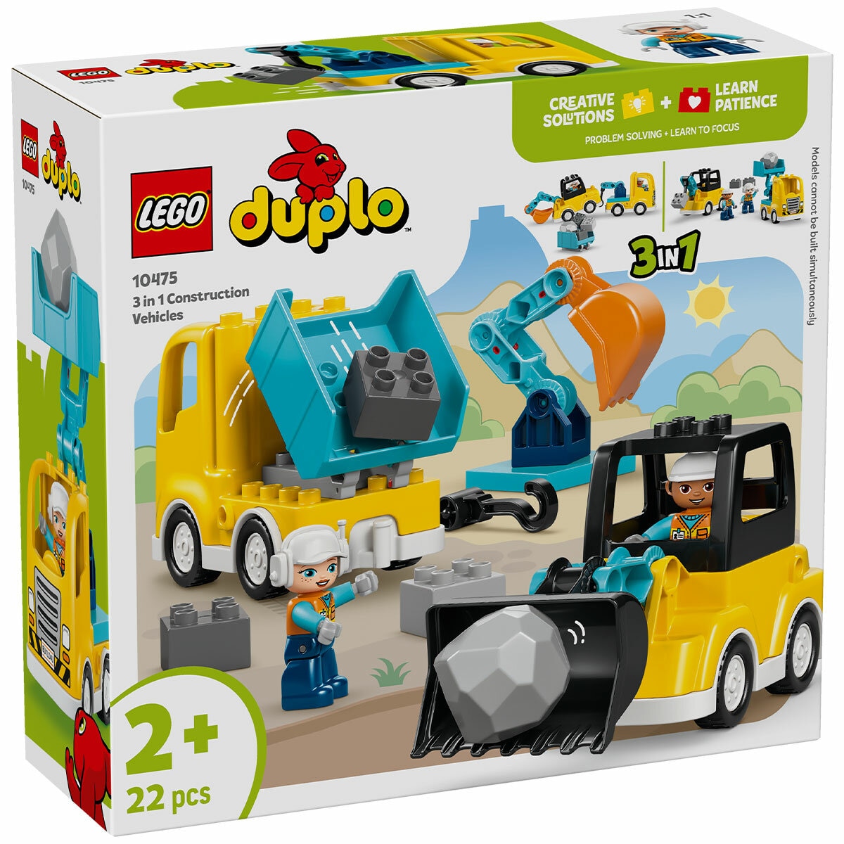 LEGO Duplo 3 in 1 Construction Vehicles 10475