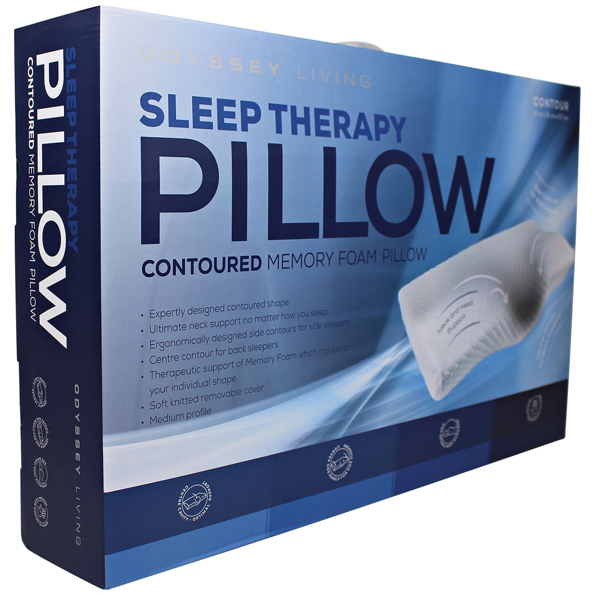 Odyssey Living Sleep Therapy Memory Foam Pillow Costco Australia