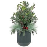 Pre-Lit Holiday Topiary 99cm Grey Pre-Lit Holiday Topiary 99cm Grey