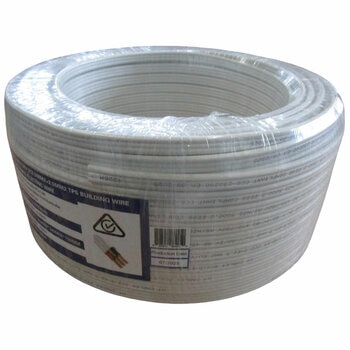 Spectra Building Wire Flat TPS 2.5mm 2 Core And Earth White Sheath AU/NZ Standard