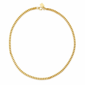 24KT Yellow Gold Franco Necklace