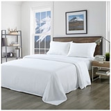 Bdirect Royal Comfort Blended Bamboo Sheet Set King - White