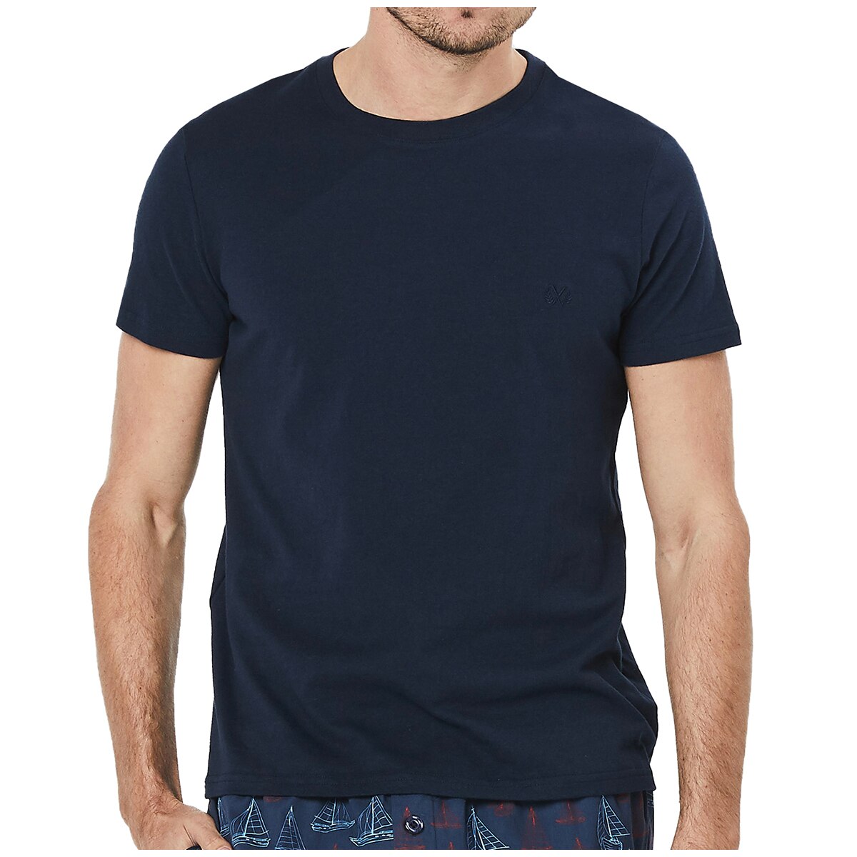 Coast Men's Sleep Set Summer - Navy Boat