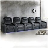 Valencia Home Theatre Oslo Edition 5 Seater Black