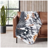 Bearpaw Reversible Plush Throw 127cm x 177cm Cascade Grey