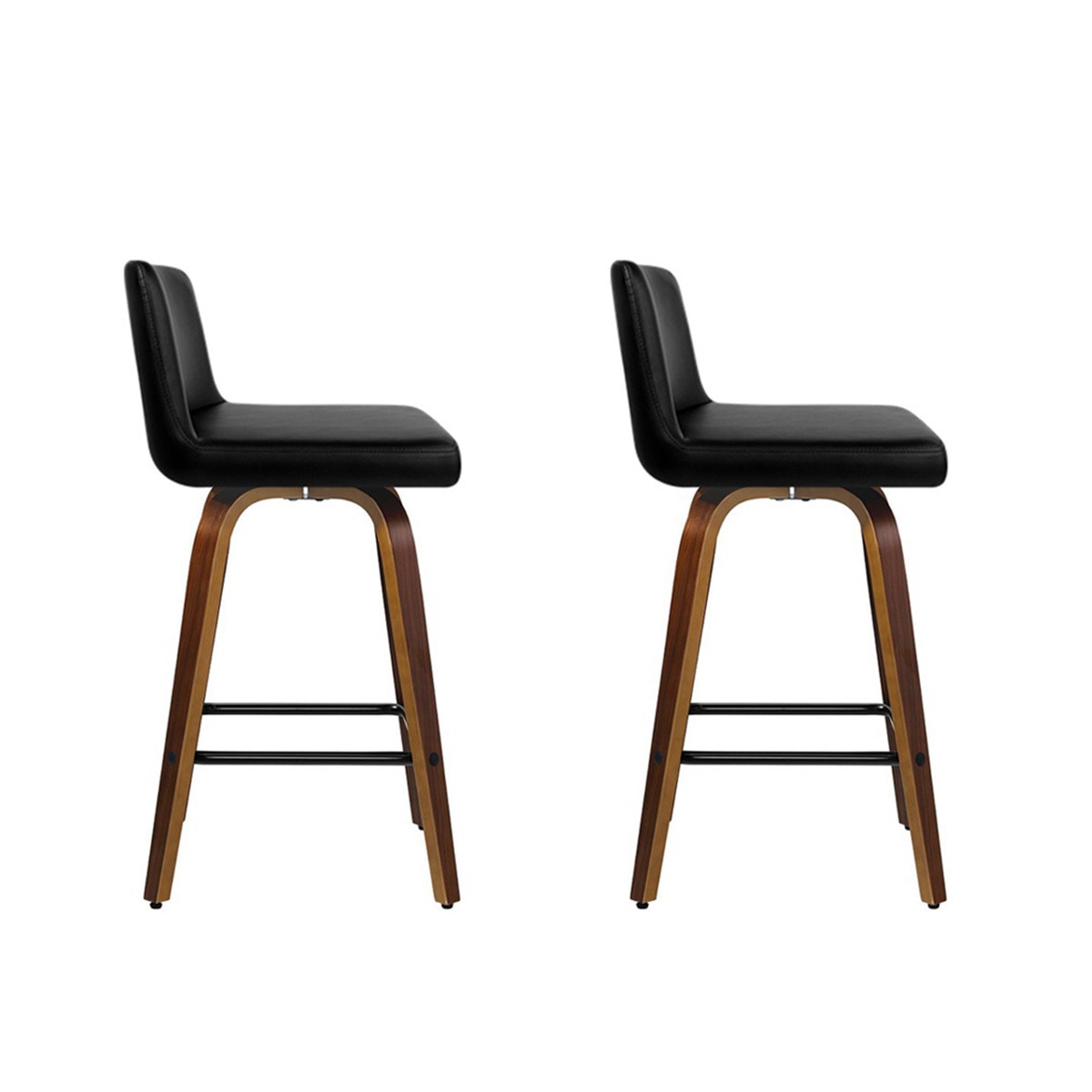 Artiss Black Walnut 2PK Felipe Barstool