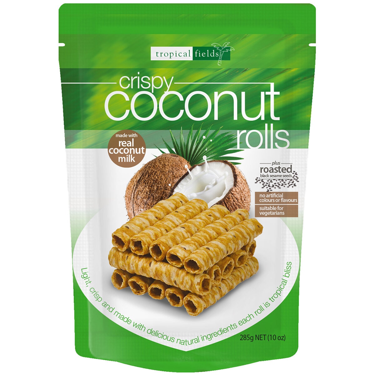 Tropical Fields Crispy Coconut Rolls 285g