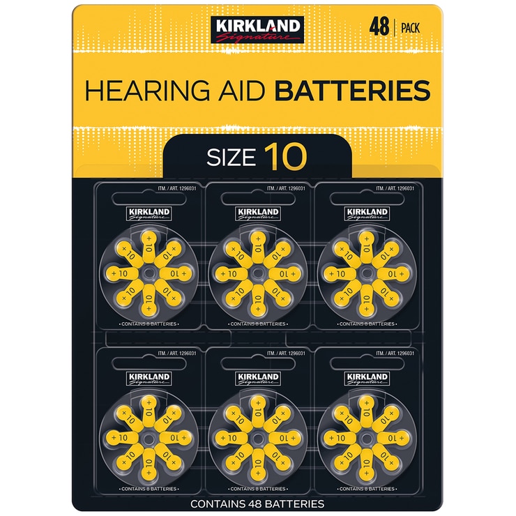 Kirkland Signature Hearing Aid Batteries Size 10 2 x 48pk Costco