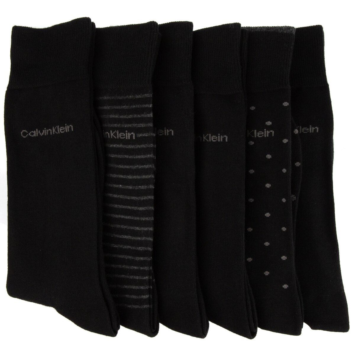 CK Men's Knit Crew Socks 6pk Black Costco Australia