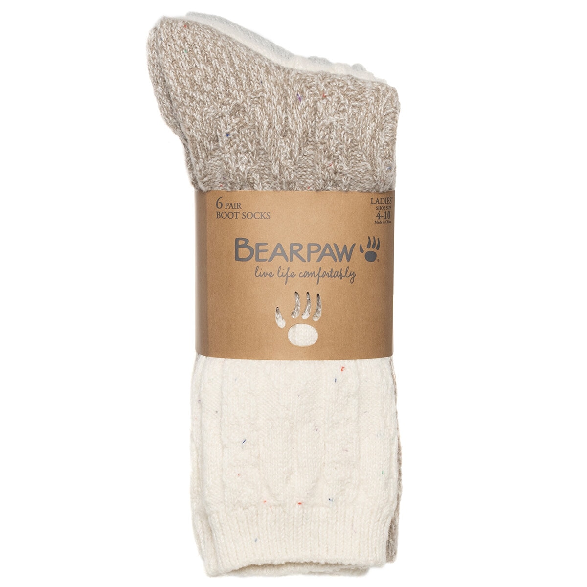 Bearpaw Women's Boot Sock 6 Pack Light Bearpaw Women's Boot Sock 6 Pack Light