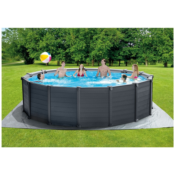 Intex Graphite Grey Panel Pool 4.78 x 1.24M Costco Australia