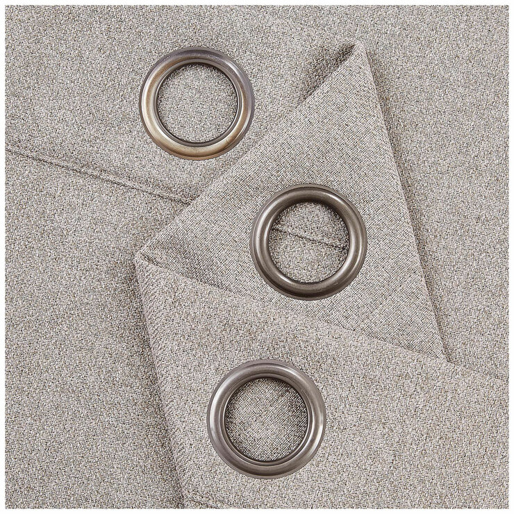 Piper Blackout Curtain Window Panel 2 Pack Beige