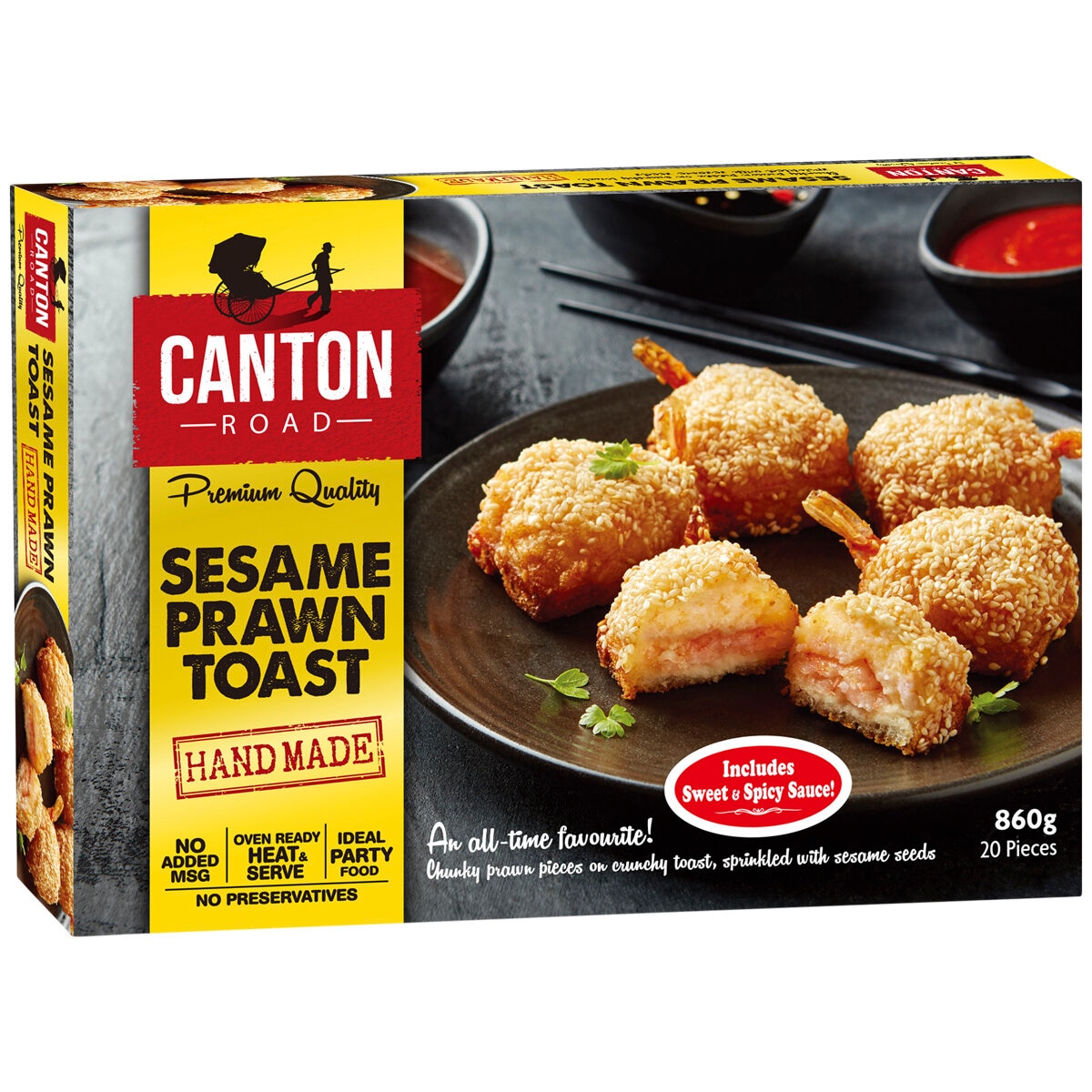 Canton Road Sesame Prawn Toast 20 Pack 860g