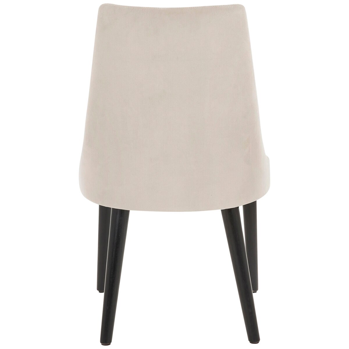 Moran Atlas Dining Chair 2 Pack Velvet Cream Fabric