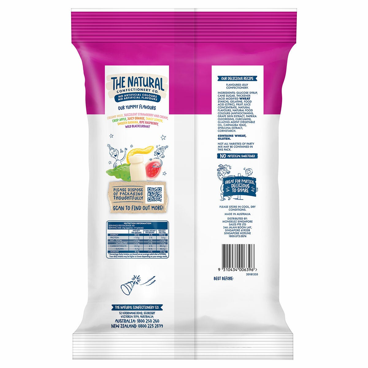 Natural Confectionery Co Party Mix 1.5kg - Grocery Online