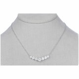 18KT White Gold 3.50ctw Diamond 7 Stone Necklace