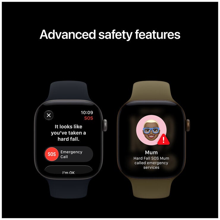 Apple Watch Series 12 GPS 42mm Dark Bronze Aluminium Case with Olive Sport Band - S/M