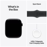 Apple Watch Series 10 GPS 46mm Jet Black Aluminium Case with Black Sport Band S/M