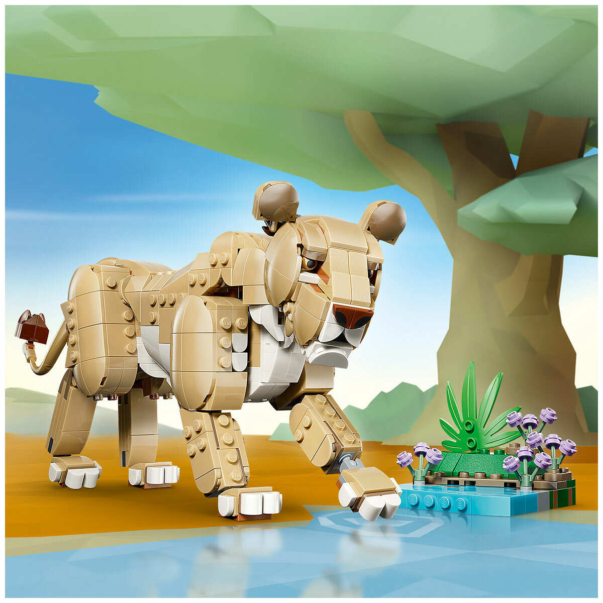 LEGO Creator 3 in 1 Wild Animals Majestic Lion Toy 31386 LEGO Creator 3 in 1 Wild Animals Majestic Lion Toy 31386