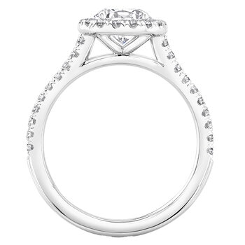 18KT White Gold 1.68ctw Diamond Bridal Set With 1.00ctw Centre