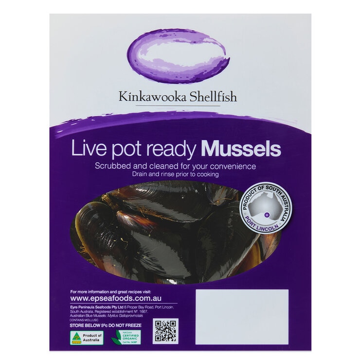 Kinkawooka Live Mussels 7 X 2kg Case Kinkawooka Live Mussels 7 X 2kg Case