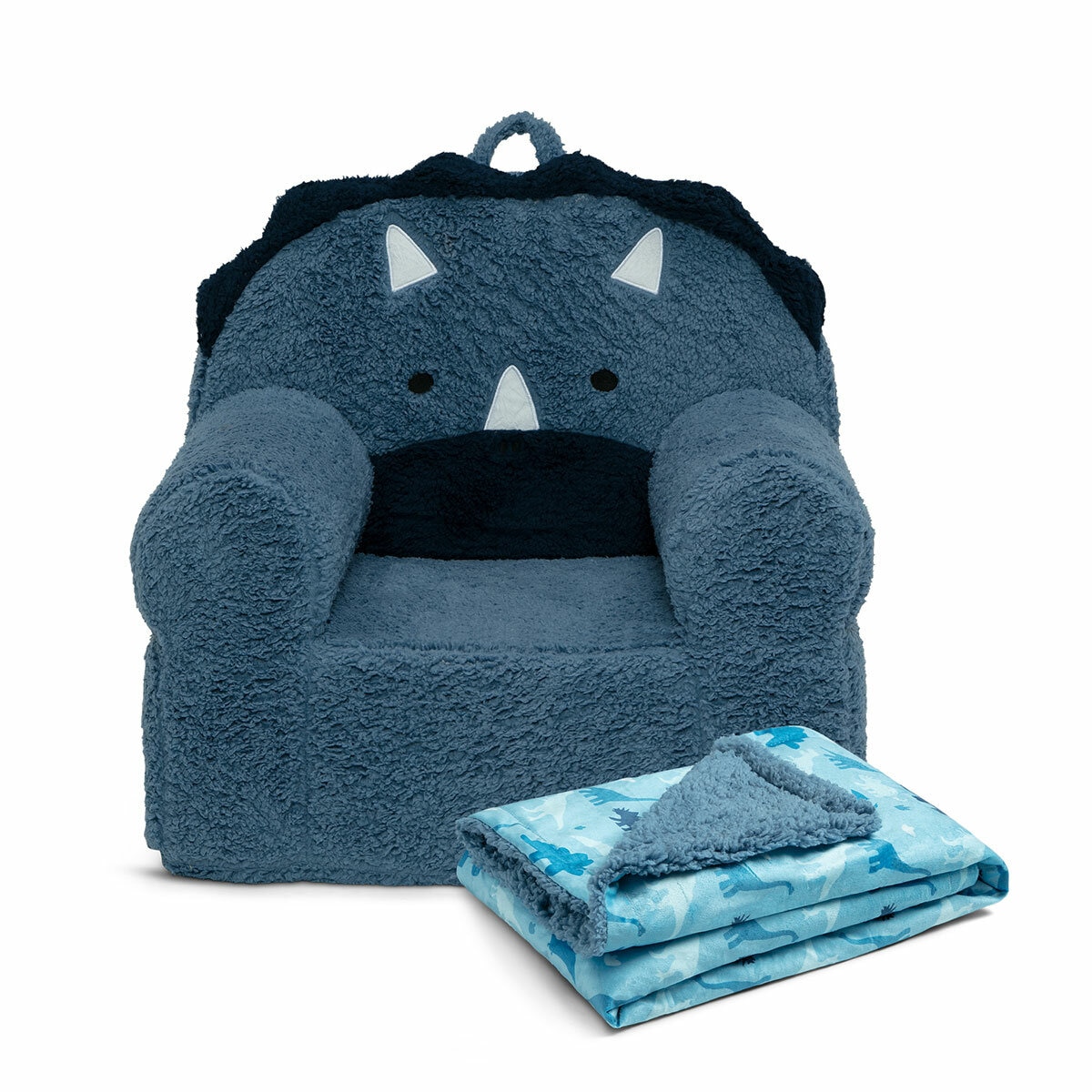 Cozee Kids' Animal Chair with Plush Blanket - Dinosaur